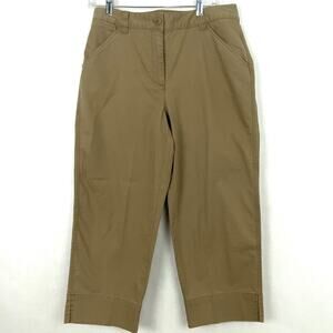Talbots Women’s Cropped Pants Size 12 Khaki
